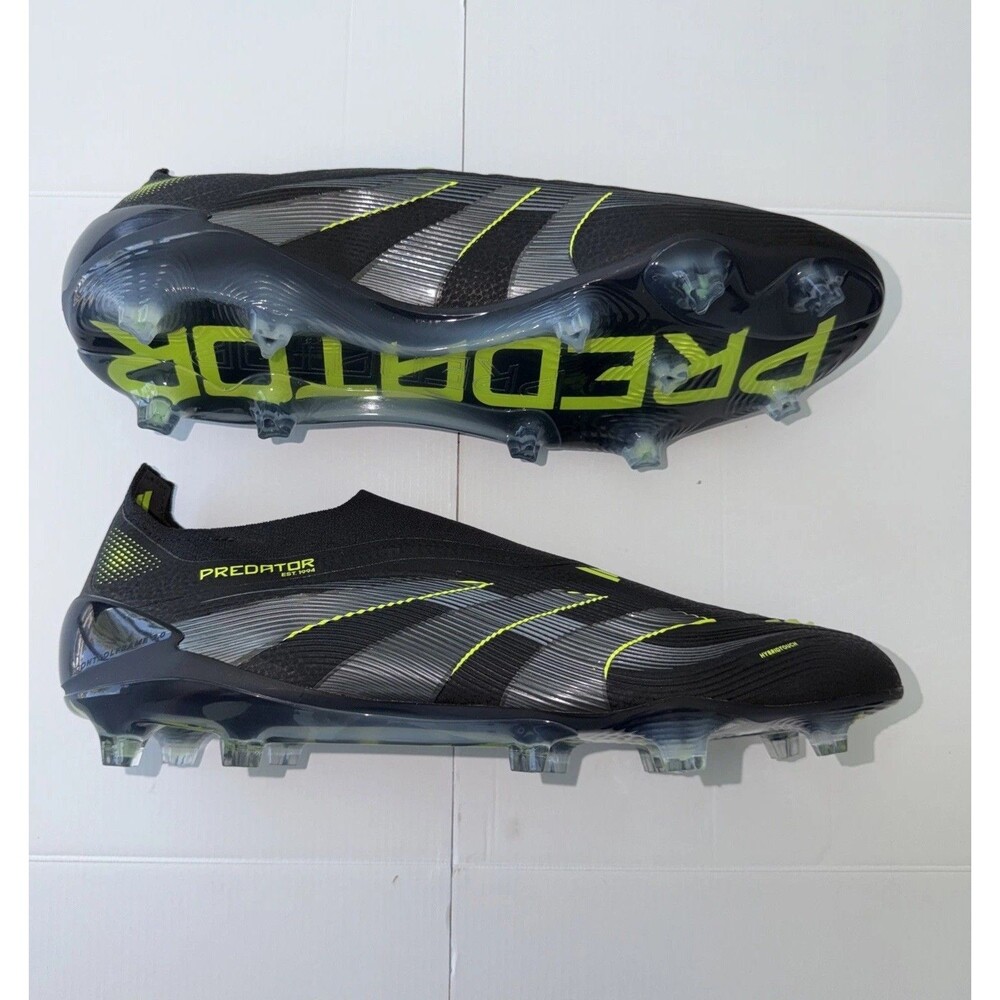 NWT Adidas Predator Elite Laceless FG Electric Stealth Pack Cleat JI1078 Size 13